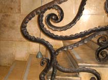 Casa Mila, La Pedrera Interior, Stairs, Metal Stair Rail