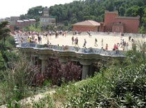 Park Guell, Mosaic Bench, Trencadis, Antoni Gaudi